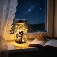 thumbnail image 6 of YuanGuangQ Outdoor Waterproof Solar Powered Glass Bottle Lamp, Hanging Mason Jar Light for Garden Terrace and Landscaping, Whimsical Patio Decor for Yard Deck and Pathway, 6 of 6