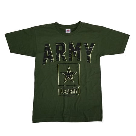 U.S. Army Mens Green United States Army USA Patriotic T-Shirt Small