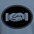 thumbnail image 3 of CafePress - Psi Upsilon Handshake T Shirt - Mens Comfort Colors Shirt, 3 of 5