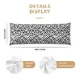 thumbnail image 3 of Bingfone Body Pillow Cover Long Pillow Case With Zipper Decorative Bedding Pillowcase 20"X54" Soft Cushion Pillow Case For Bedroom-Weave Geometric, 3 of 8