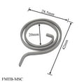 thumbnail image 1 of 5Pcs Poignée de Porte Ressorts Levier de Porte Loquet de Remplacement Bobine Torsion, 1 of 6