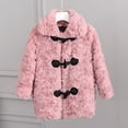 thumbnail image 2 of Vedolay Children Coat Lightweight Cropped Shacket Long Sleeve Button Down Shirts Pink,130, 2 of 4