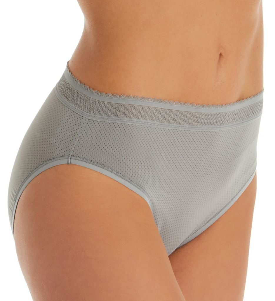 Warner's warner's women's breathe freely hicut panty, graphite gray