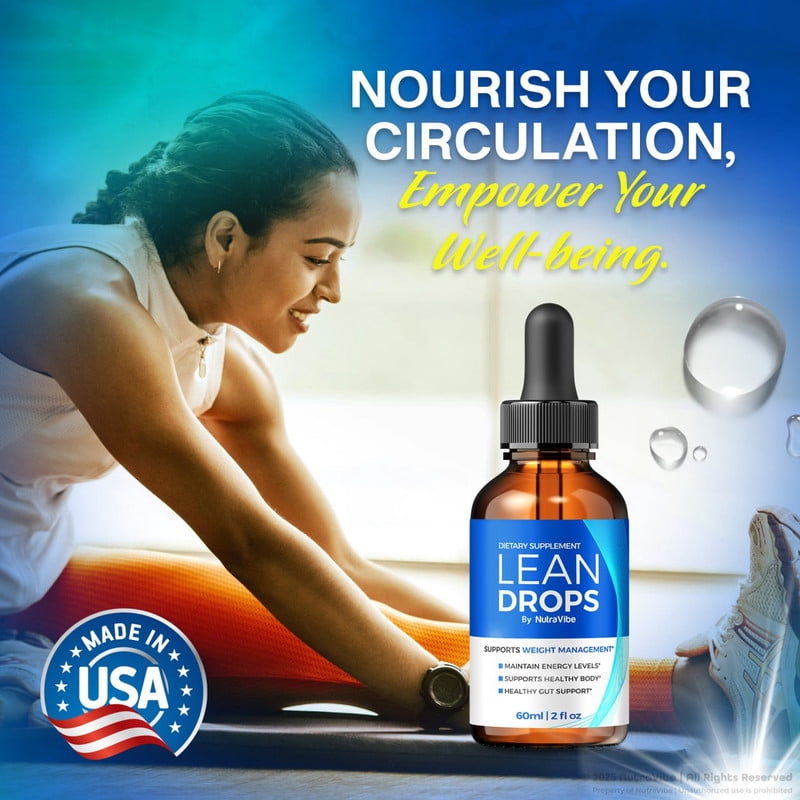 (2 Pack) Lean Drops – LeanDrops Liquid Formula with a Clean Blend to Support Fitness Goals, Active Lifestyle & Wellness | Just a Few Easy Drops for a Fit-Focused Lifestyle (60 Servings)