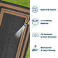 thumbnail image 4 of HIWEAVER 8' x 10' Black/Brown Outdoor Rug PP Plastic Straw Woven Waterproof Patio Rug with Border Portable Outside Carpet for Balcony Deck Picnic Garden Decor, 4 of 6