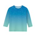 thumbnail image 3 of Girls Shirts Size 10 Crewneck Shirts for Girls Girls 3/4 Sleeve Shirts Size 12-14 L Tie Dye Tshirt for Kids Top for Girls 12-14, 3 of 6