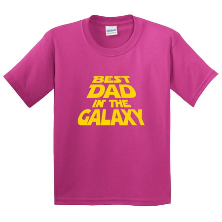 Trendy USA 715 - Youth T-Shirt Best Dad in The Galaxy Star Wars Opening Crawl XL (Best Red Dwarf Episodes)
