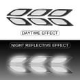 thumbnail image 4 of Unique Bargains 6pcs 3D Reflective Stickers Safety Warning Sign for Car Fender Bumper Night Visibility Decal Carbon Fiber Pattern Red, 4 of 6