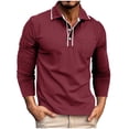 thumbnail image 2 of pstuiky camisas de manga larga para hombre, Cárdigan informal de manga larga con botones y bolsillo para hombre Tops de hombre xxxl, 2 of 7