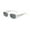 White, variant on Tao Rectangle Sunglasses For Girl Boy Retro Driving Glasses 90’s Vintage Fashion Narrow Square Frame UV400 Protection BeigeFree Size