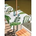 thumbnail image 2 of Outdoor Tablecloth with Umbrella Hole for Patio/Picnic/Party/Camping, Green Leaves Waterproof Table Cloth Square Cover Washable, Tropical Summer Botanical Watercolor Elegant Leaf (54"x 54"), 2 of 8