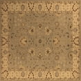 thumbnail image 1 of Ahgly Company Indoor Square Oriental Brown Traditional Area Rugs, 3' Square, 1 of 4