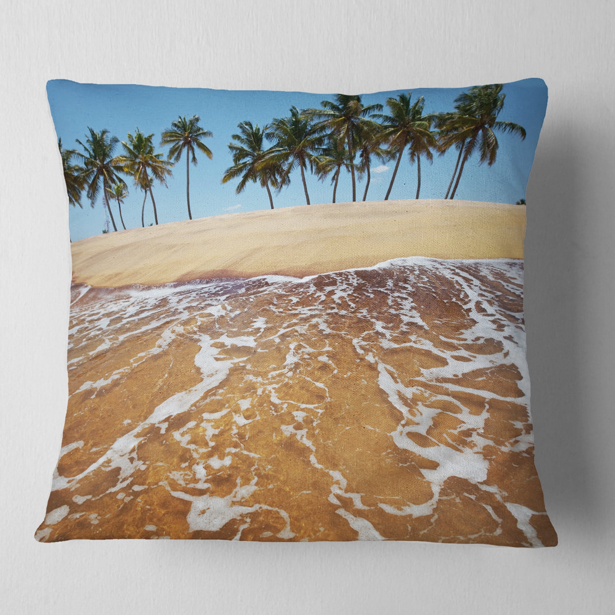 Designart 16" x 16" Multi-color Polyester Throw Pillow