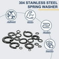 thumbnail image 4 of Uxcell Rondelle à Ressort, Rondelles en Acier Inoxydable pour Vis Boulons Voitures 120 0.14 Po, 4 of 7