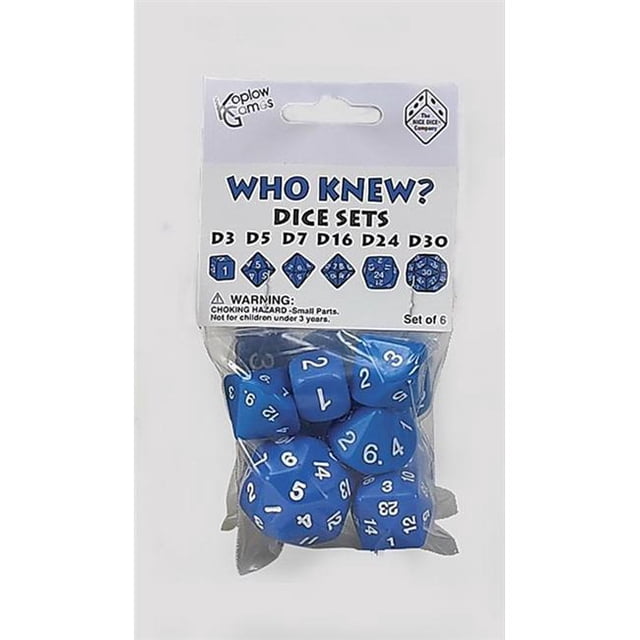 Qui Savait - Jeu de dés&44; Bleu