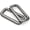Matte Black, variant on 1-1/2" Rectangle Rings Metal Buckles for Bag & Belt Straps, Round Rectangular Loops, Quality Finish, 6 pcs, Gunmetal - SCLP