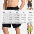 thumbnail image 3 of Wovilon Men's Quick Dry Running Shorts with Drawstring Waist and Pockets, Lightweight Breathable Athletic Gym Shorts for Summer Workout, Sports, and Daily Wear, 3 of 5