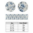 thumbnail image 6 of Xipuska Watercolor Flower Bed Runners for Twin Size Bed, Decorative Bed Throws for Foot of Bed, Blue Wildflower Garden Motifs Floral Bed Runner Sofa Throw Bedding Scarf Protector Slipcover, 6 of 6