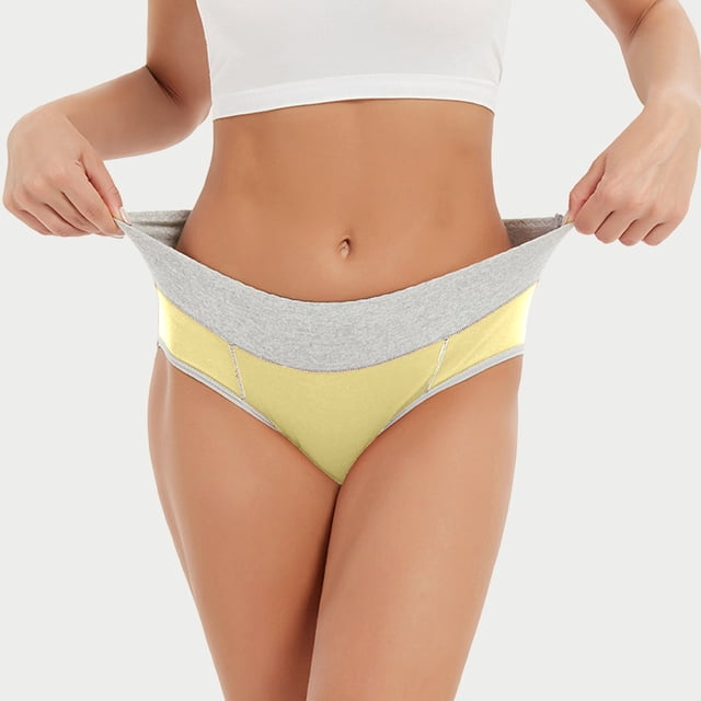 Women's Cotton Underwear High Waisted Full Coverage Ladies Panties