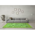 thumbnail image 3 of Ahgly Company Indoor Square Abstract Green Modern Area Rugs, 4' Square, 3 of 4