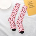 thumbnail image 6 of Bingfone Compression Socks for Women and Men Long Socks for Running Athletic Cycling Nurse-Hand Drawn Strawberry, 6 of 8