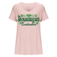thumbnail image 4 of lcziwo St Patricks Day Sweatshirt for Women 2025 Lucky Shamrock Graphic Tee Tops Casual U Neck Short Sleeve Irish Shirts Summer Vacation Outfits Pink S Lightning Sales of Today, 4 of 5