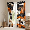 thumbnail image 3 of Feelyou Tribal Western Cowgirl Curtains Pack of 2 (42x84 Each), Rustic Horse Animal Curtains Blackout, Teen Boy Girl Kid Bedroom Curtains, Black Out Curtains Decor, 3 of 6