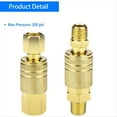 thumbnail image 5 of Conexiones para Manguera de Aire de 1/4 Pulgada NPT, Conexión Rápida para Compresor de Aire, Acoplador de Aire Universal y Kit de Conector Industrial., 5 of 5