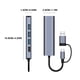 thumbnail image 3 of Xihbxyly Artículos para Mujeres Por Menos de 10 Dólares. Adaptador Usb 3.0 a Ethernet Hub Multipuerto 5 En 1 con Puerto de Alimentación Gigabit y Tipo C Adaptador Red Lan Computadora Portátil y Más, 3 of 7