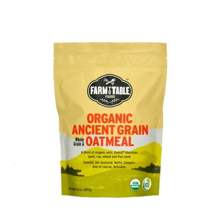 Farm to Table Organic Oatmeal, Ancient Grain & Whole Grain, 14 (Best Whole Grain Oatmeal)