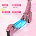 thumbnail image 3 of Mega Motion ME1 Electric Kids Scooter – Children and Toddler Foldable Kick Scooter – Adjustable Handlebar – Indoor and Outdoor - 3 Speed ​​Adjustment, with LED Lights & Rear Brake – Ages 6+, 3 of 6