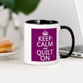 thumbnail image 3 of CafePress - Keep Calm And Quilt On Mugs - 11 oz Ceramic Mug - Novelty Coffee Tea Cup, 3 of 4