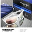 thumbnail image 6 of Xagger Wrap Around Sport Polarized Sunglasses for Men Women Running Driving Fishing TR90 Frame Glasses, 6 of 6
