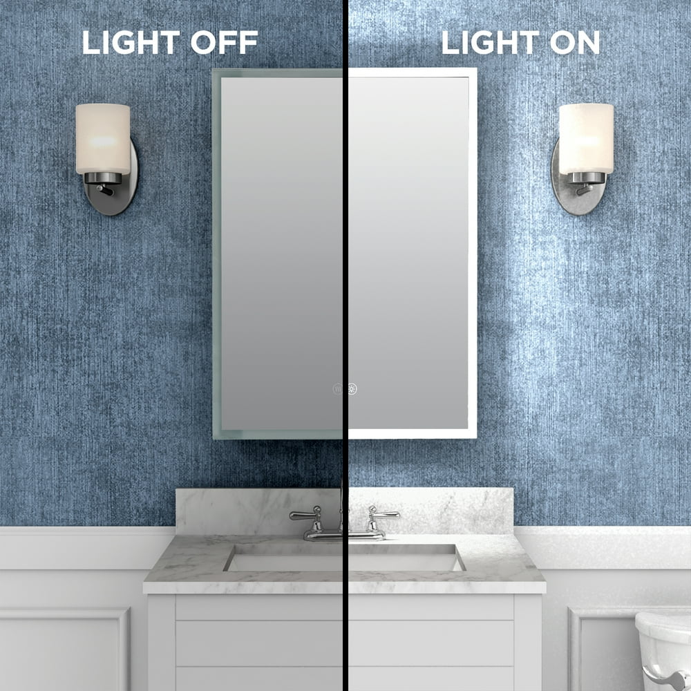 Designer Series by Zenna Home EdgeLit LED Framed Mirror Medicine