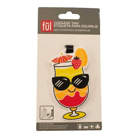 Etiqueta para Equipaje Travel Smart Identificador Diseño de Copa Multicolor