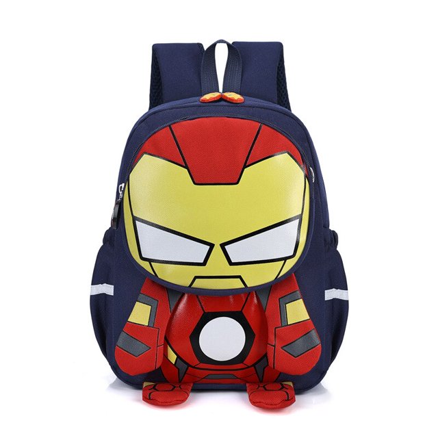 Nuevo Disney Spiderman Iron Man Capitán América niños Bacpack vengadores patrón mochila niño mochilas escolares pequeña bolsa de viaje regalos zhangyuxiang LED