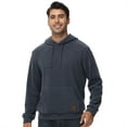 thumbnail image 3 of QPNGRP Men's Pullover Hoodies Plaid Long Sleeve Drawstring Casual Hooded Sweatshirts with Kanga Pockets Gray S, 3 of 6