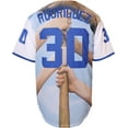 thumbnail image 3 of Benny 'The Jet' Rodriguez 30 The Sandlot Bel Air Short Sleeve Squints Yeah-Yeah Baseball Jersey, 3 of 8