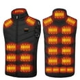 thumbnail image 2 of guisaled Mens Heated Vest Rechargeable Lightweight Heating Vest Warming Thermal Clothing Softshell 16 Heating Zone Hunting Ski Jackets, 2 of 9