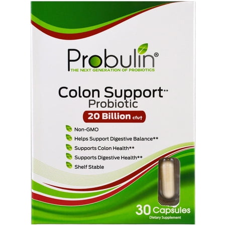 Colon Support Probiotic, 20 Billion CFU, 30 Capsules, Probulin