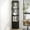 Black, variant on HOMLUX 5-Tier Open Shelf Bookcase, Compact Storage Bookshelf with Bin for Living Room Bedroom Office, Frenc Oak Grey & Black