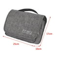 thumbnail image 2 of Neceser de viaje colgante con gancho para ducha de baño, impermeable y duradero. Gris, 2 of 9