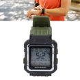 thumbnail image 1 of Montre de Surf pour Hommes, Montre de Sport Rétroéclairée à LED en Acier Inoxydable pour Randonnée Vert, Noir, 1 of 7