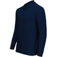 thumbnail image 3 of Premium Boys School Uniform Long Sleeve Stain Guard Polo Shirt, 3 of 4
