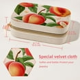 thumbnail image 5 of Peach Velvet Earring Organizer Jewelry Box with Removable Compartment - Portable Velvet Jewelry Organizer - Gift-ready Jewelry Boxes, 5 of 7