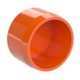 thumbnail image 5 of FORMUFIT 1/2" External Furniture Grade PVC End Cap in Orange, Made In USA, UV-Resistant, Impact-Proof, 0.840" Actual Inner Diameter (10-Pack) - F012EEC-OR-10, 5 of 6