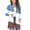 Z3-Blue-mkosplrt kids jackets, variant on MKOSPLRT 5-14 Years Girls Color Block Print Long Sleeve Open Front Cardigan Casual Button Down Knee Length Coat with Pockets