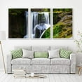 thumbnail image 2 of IDEA4WALL 3 Piece Framed Canvas Wall Art for Living Room, Bedroom Waterfall in Deep Forest of Croatia Canvas Prints for Modern Home Decoration Ready to Hang, 2 of 4
