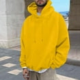 thumbnail image 6 of Momasggi Men's Graphic Hoodies Oversized Drawstring Long Sleeve Hooded Sweatshirt Warm Winter Hoodie with Pockets Yellow S, 6 of 9