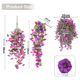 thumbnail image 2 of Par Helecho Bloosom  Artificial Planta , 2 Piezas Largo Colgantes Morado, 2 of 4